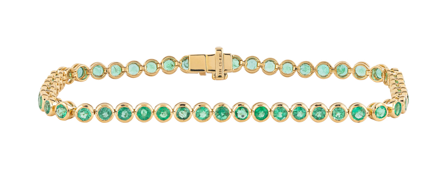 Bracelet Emerald 4.35 cts