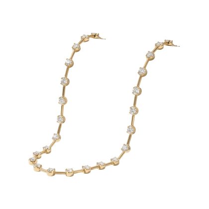 Necklace Diamond 18k gold 1.95 ct