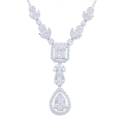 18KW GOLD DIA NECKLACE 18K - 5.98 GM , 1.92CT