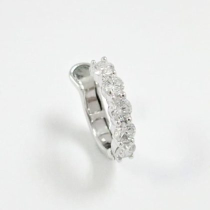 Diamond Ear Cuff 18K White Gold 0.62 ct