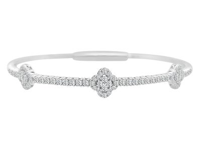 Diamond Bracelet 18K White Gold 1.28 ct