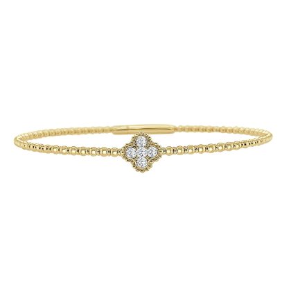 Diamond Bracelet 18 k Yellow Gold 0.19 ct