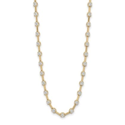 Diamond Necklace 18k Gold 1.95 ct