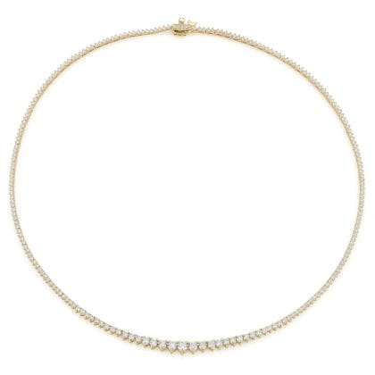 Riviera Diamond Necklaces 18K Gold 5.33 ct