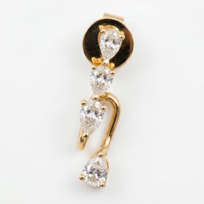 Earrings Diamonds 18k Gold 0.65 cts
