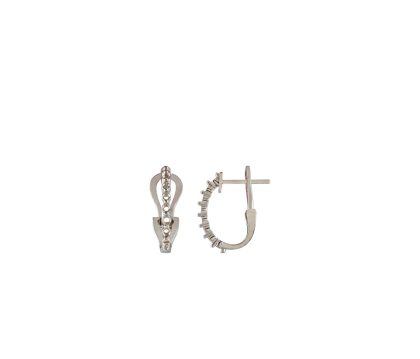 Diamond Earrings 18k White Gold 0.49 ct