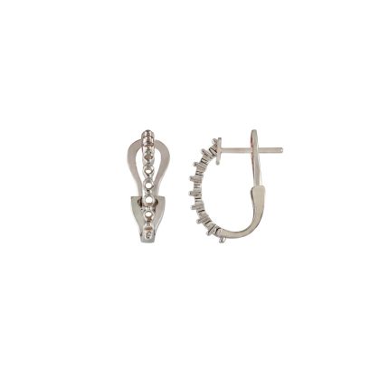 Diamond Earrings 18k White Gold 0.49 ct