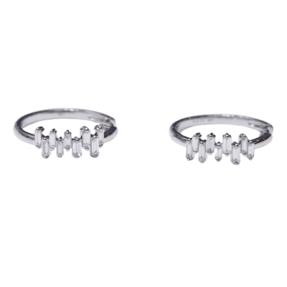 Earrings Hoop Diamonds 18k White Gold 0.62 cts