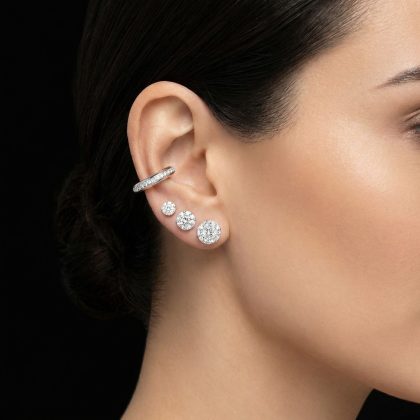 Diamond Ear Cuff 18K White Gold 0.26 ct