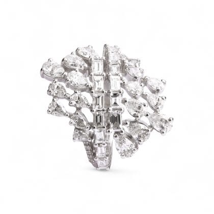 Ring Diamonds Elegancy 18k White Gold 2.72 cts