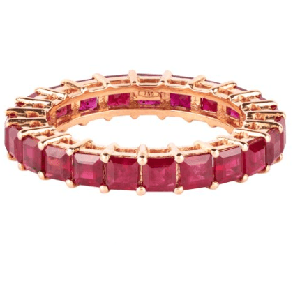 Ring Ruby 18k Yellow Gold 4.48 ct