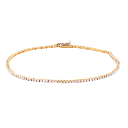 Diamond Bracelet 18k Yellow Gold 0.58 ct