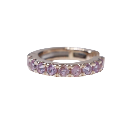Ear Cuff Pink Sapphire 18k Yellow Gold  1.27 ct