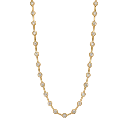 Diamond Necklace 18k Gold 1.95 ct