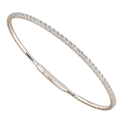 Diamond Bracelet 18k White Gold 1.50 ct