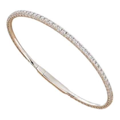 Diamond Bracelet 18k White Gold 0.96 ct