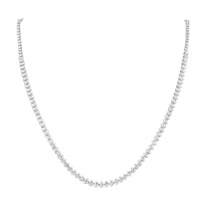 Necklace Diamonds Opera 18k White Gold 6.40 cts