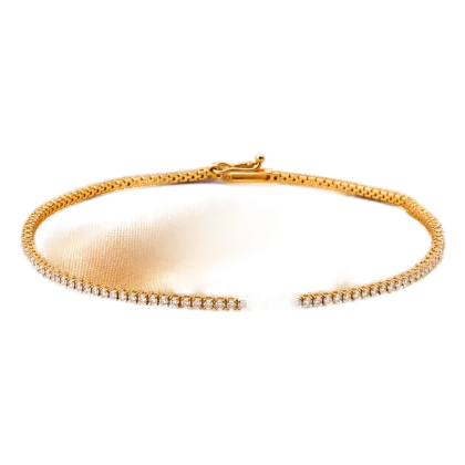 Diamond Bracelet 18k Yellow Gold 0.58 ct