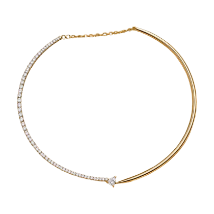 Necklace Diamond and Yellow Gold