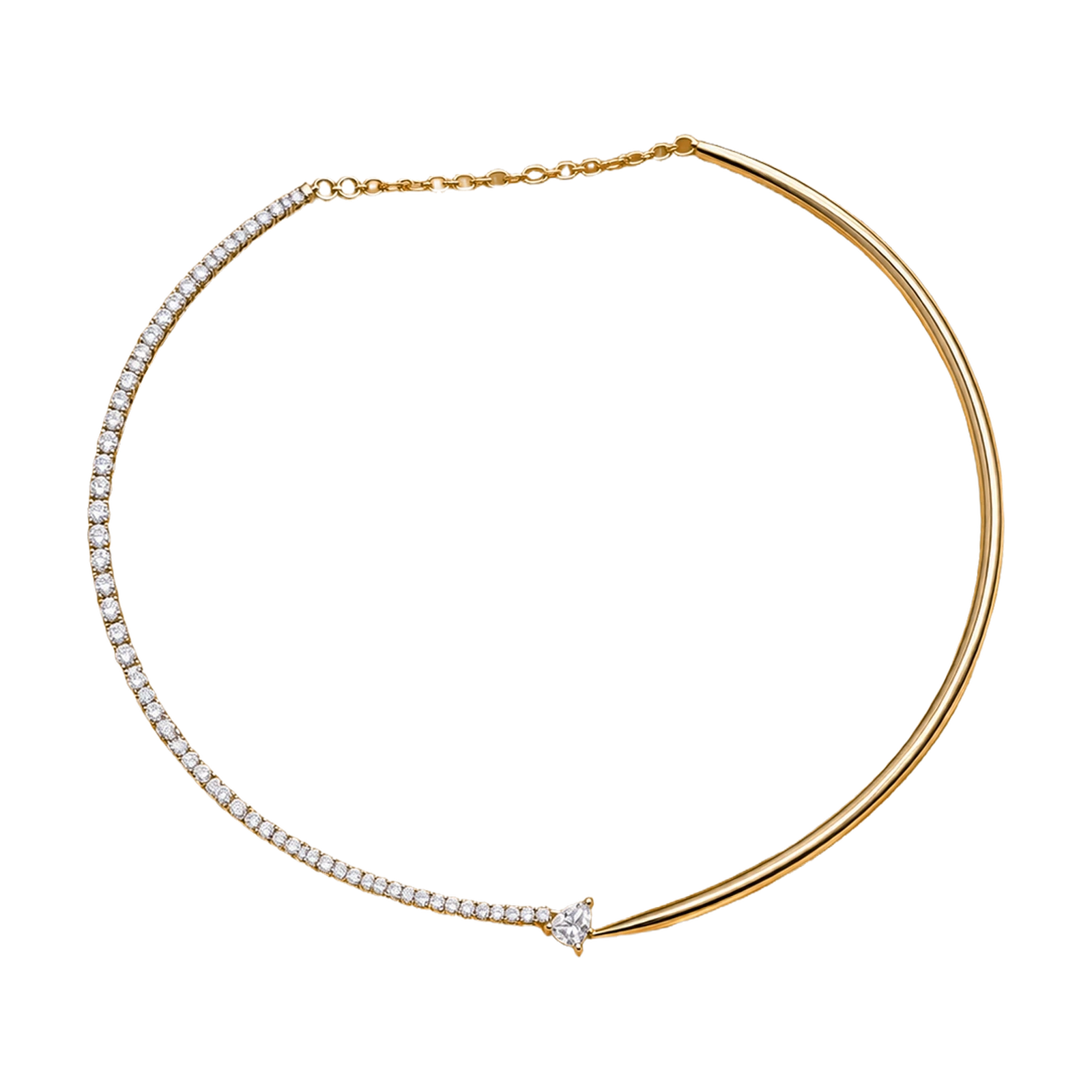 Necklace Diamond and Yellow Gold