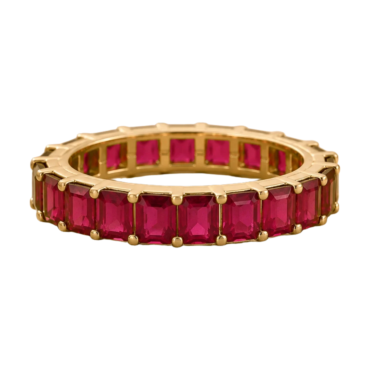Ring Ruby 18k Yellow Gold 4.48 cts